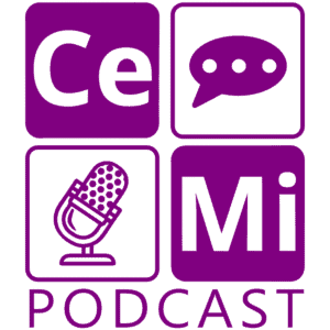 Logo for the CeMi podcast